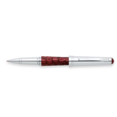 Product image for Cross Torero Rollerball - Bordeaux-farbene Leder-Oberfläche mit Krokoprägung