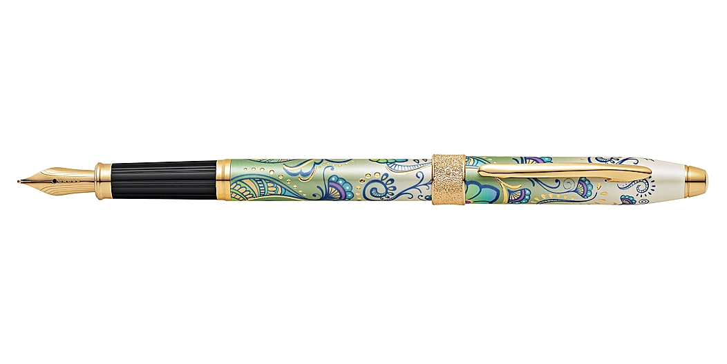 Botanica Green Daylily Fountain Pen