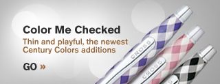Color Me Checked. Thin and playful, the newest Century Colors additions