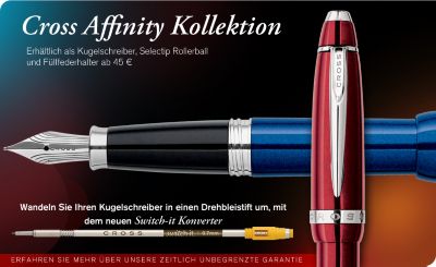 Cross Affinity Kollektion Erhältlich als Kugelschreiber, Selectip Rollerball und Füllfederhalter ab 45 €