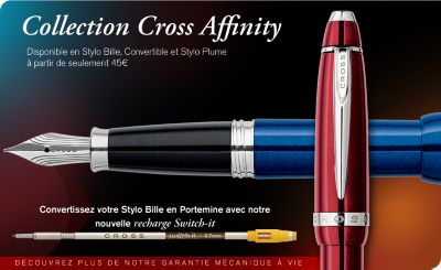 Collection Cross Affinity Disponsible en Stylo Bile, Convertible et Stylo Plume à patir de seulement 45EURO