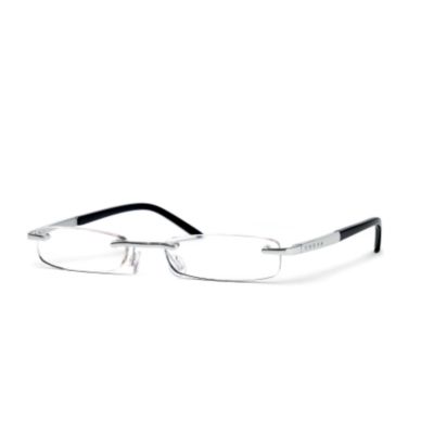 Product image for Melville Collectie Zwart/Mat Zilver Leesbril zonder montuur