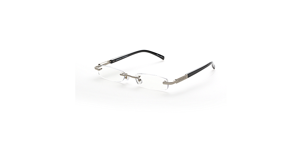 Dickens - Silver-tone accents with glossy black temples