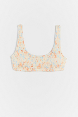 L Space Izzie Smocked Bikini Top Anthropologie