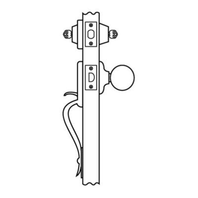 Handleset with Double Cylinder Deadbolt
