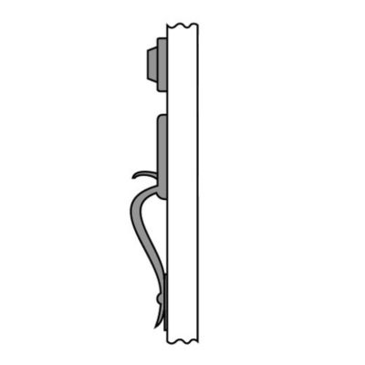 Inactive/Dummy Handleset with Inactive/Dummy Deadbolt, Exterior Only