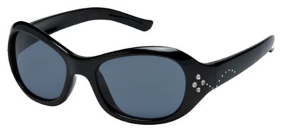 Sunbelt Kidz Dreamgirlz Sunglasses for Girls Pink w White Gems Frame Gray Lens Rack Sunglasses