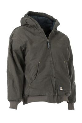 Youth Washed Hooded Jacket - Quilt Lined