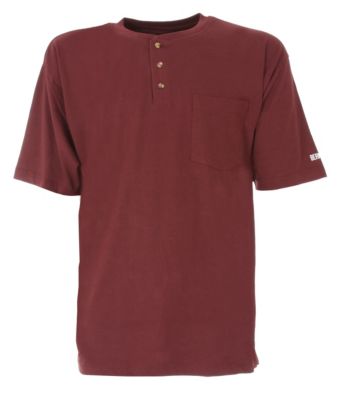 Heavyweight Henley - short sleeve