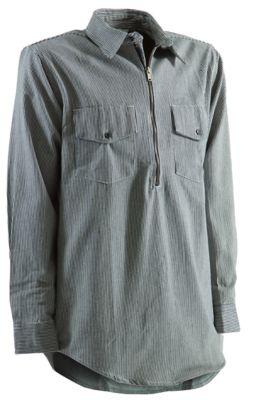 Zip Front Long-Sleeve Logger Shirt