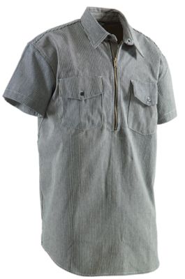 Zip Front Short-Sleeve Logger Shirt