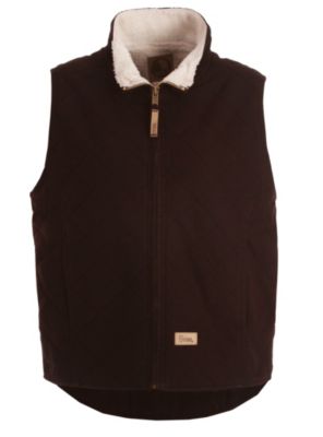 Ladies Washed All-Quilt Vest - Sherpa Lined