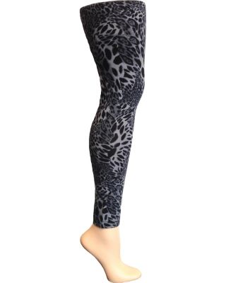 Womens Grey and Black Animal Print Call of the Wild Leggings by Betsey Johnson (via All Style Mall)