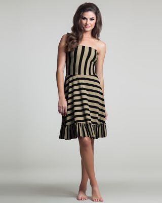 DATE NIGHT COVER UP BLACK-TAN