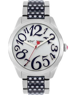POLKA DOT BAND WATCH BLACK