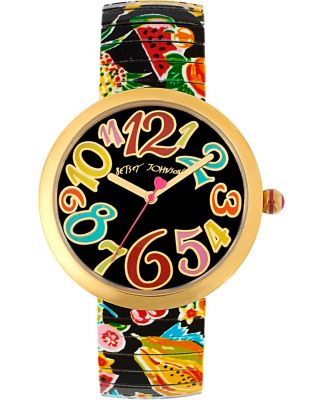 PRINTED FRUIT STRAP WATCH MULTI