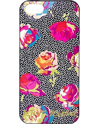ROSE IPHONE 5 CASE BLACK MULTI