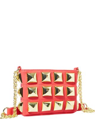 STUD MUFFIN CROSSBODY RED
