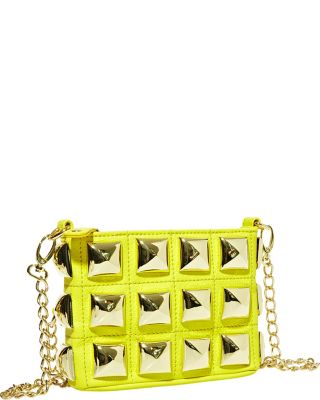 STUD MUFFIN CROSSBODY YELLOW