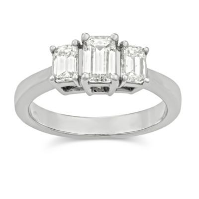14K_White_Gold_Three_Emerald_Cut_Diamond_Ring,_1.17cttw