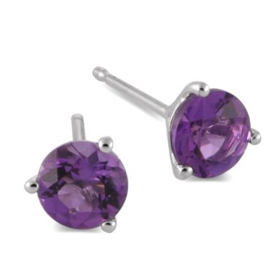 14K_White_Gold_Round_Faceted_Amethyst_Stud_Earrings,_4mm