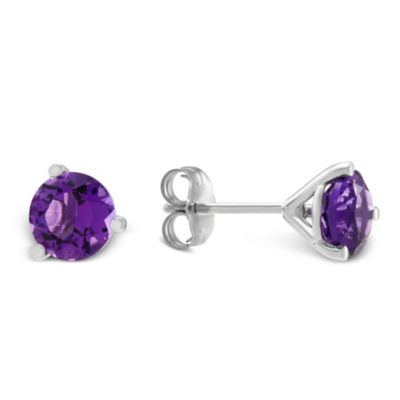 14K_White_Gold_Round_Faceted_Amethyst_Stud_Earrings,_6mm