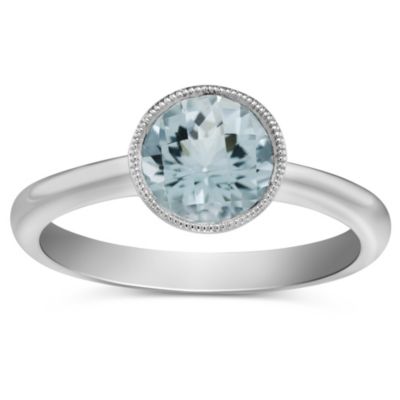 14K_Round_Checkerboard_Aquamarine_Bezel_Set_Ring