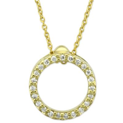 Roberto_Coin_18K_Yellow_Gold_Diamond_Circle_of_Life_Pendant,_0.10cttw