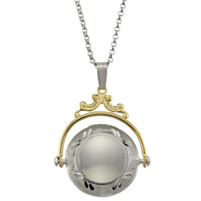 14K_Yellow_Gold_and_Sterling_Silver_Diamond_Spinner_Locket