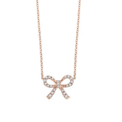 14K_Rose_Gold_Diamond_Mini_Bow_Necklace