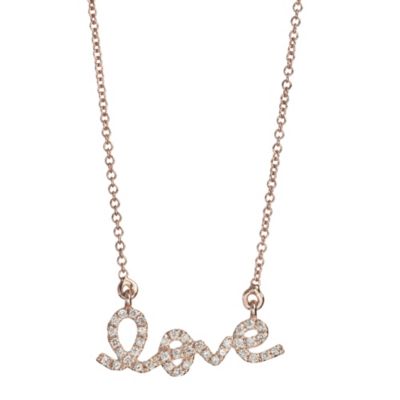 14K_Rose_Gold_Round_Diamond_Love_Necklace