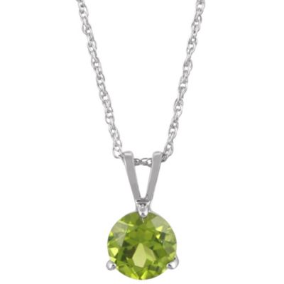 14K_White_Gold_Round_Peridot_Solitaire_Pendant,_5mm