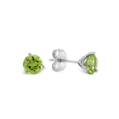 14K_White_Gold_Round_Peridot_Stud_Earrings,_5mm