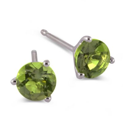 14K_White_Gold_Round_Peridot_Stud_Earrings,_4mm