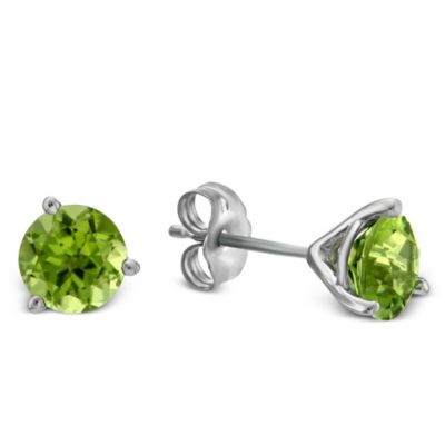 14K_White_Gold_Round_Peridot_Stud_Earrings,_6mm