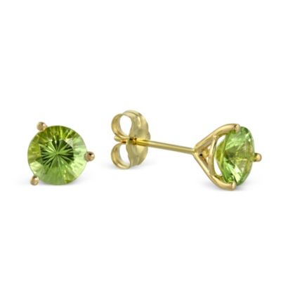 14K_Yellow_Gold_Peridot_Stud_Earrings,_6mm