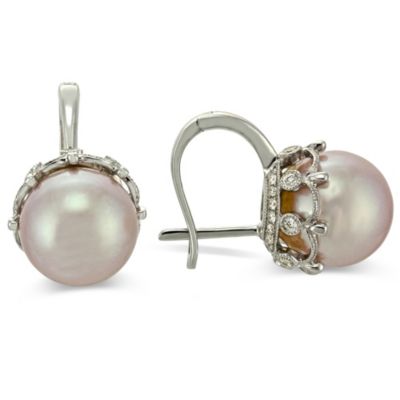 18K_Lavender_Freshwater_Cultured_Pearl_&_Diamond_Earrings