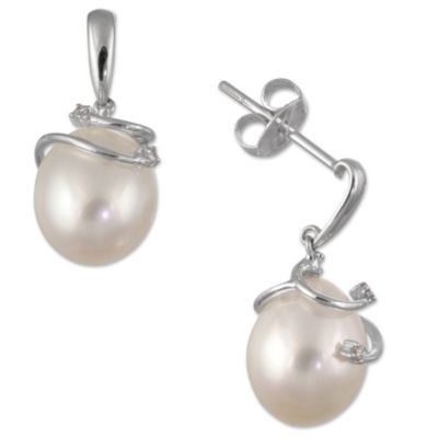 14K_White_Gold_7.5mm_White_Freshwater_Cultured_Pearl_and_Diamond_Earrings