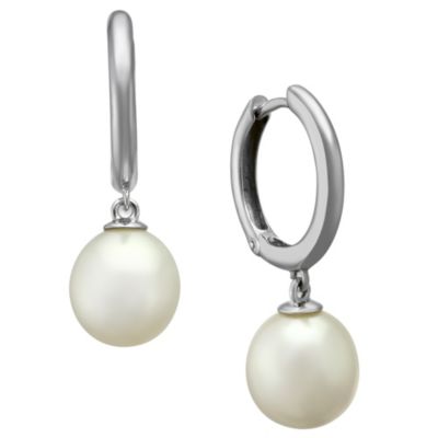14K_White_Gold_White_Freshwater__Cultured_Pearl_Drop_Hoop_Earrings