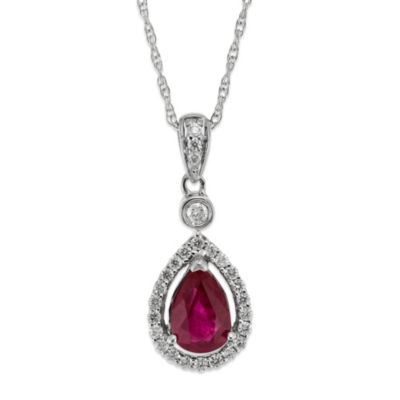 14K_White_Gold_Pear_Shape_Ruby_and_Round_Diamond_Pendant