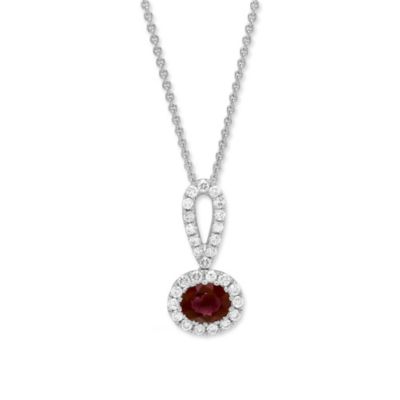 14K_White_Gold_Horizontal_Oval_Ruby_and_Diamond_Pendant