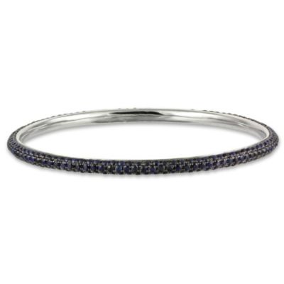 Sterling_Silver_Sapphire_Bangle_Bracelet
