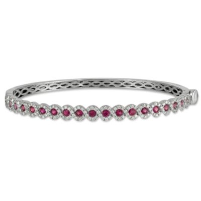 14K_White_Gold_Pink_Sapphire_and_Diamond_Bracelet