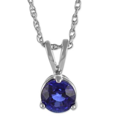 14K_White_Gold_Round_Sapphire_Solitaire_Pendant,_5mm