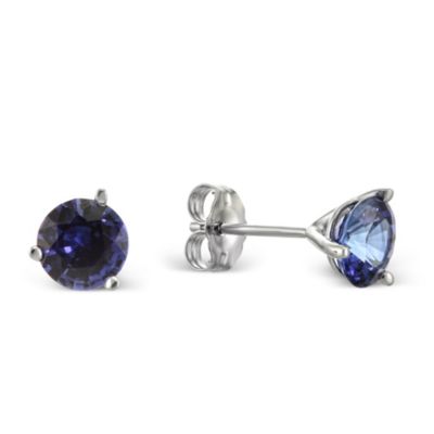 14K_White_Gold_Round_Sapphire_Stud_Earrings,_6mm