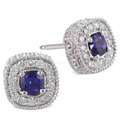 Christopher_Designs_18K_White_Gold_Cushion_Sapphire_and_Round_Diamond_Earrings
