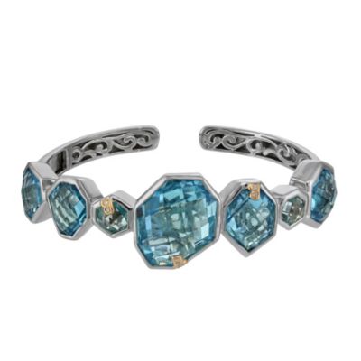 Bellarri_Sterling_Silver_and_18K_Rose_Gold_Blue_Topaz_and_Diamond_Bracelet