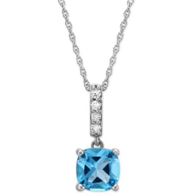 14K_White_Gold_Cushion_Blue_Topaz_and_Diamond_Pendant