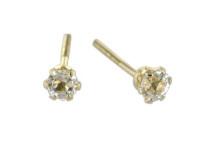 14K_Child's_White_Topaz_Earrings