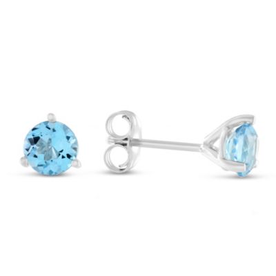 14K_Blue_Topaz_Stud_Earrings